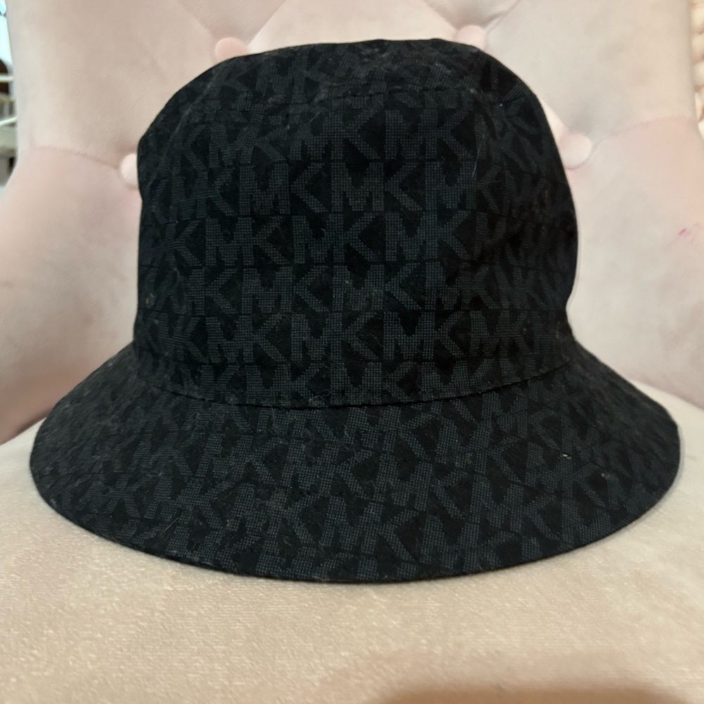 Michael Kors Black Monogram Hat